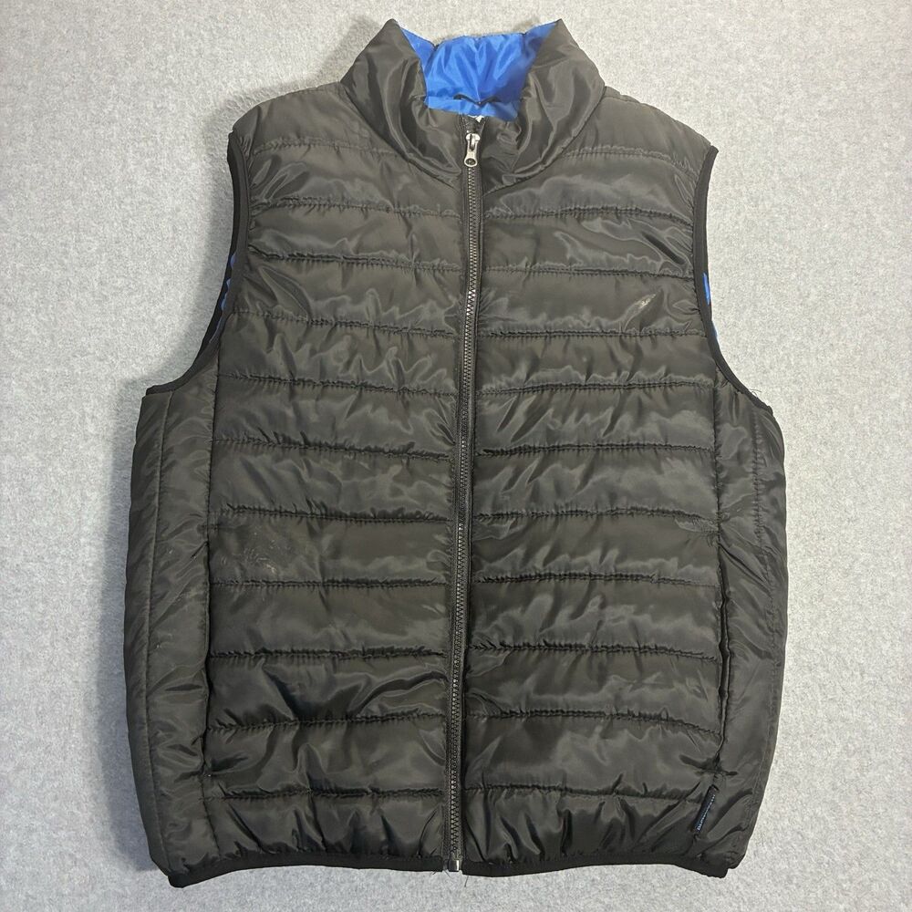 Men’s Pacific Trail Puffer Vest Black Full Zip Outdoor Lightweight Size M